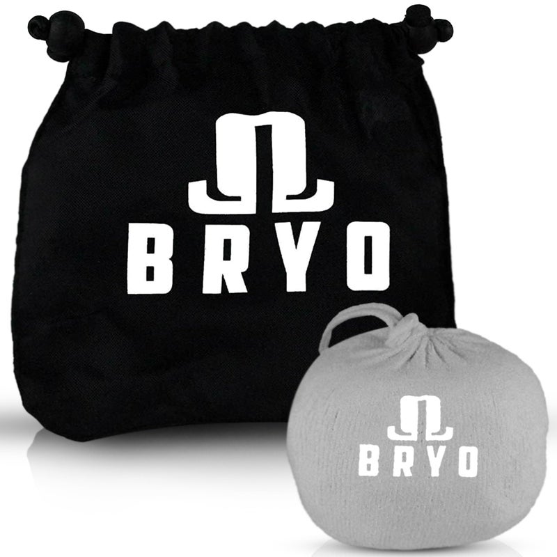 BRYO Chalk Ball 3 oz with Storage Bag - Premium Chalk for Rock Climbing, Weightlifting, Gymnastics, Crossfit & More - Mess Free Gym Chalk with Refillable Sock - Natural Drying Formula - Image 1